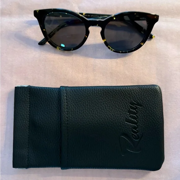 Reality Sustainable Eyewear Black and Gold Framed Sunglasses - Picture 5 of 5